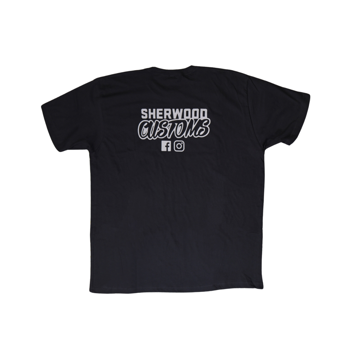 Sherwood Customs Black with Grey Logo T-Shirt