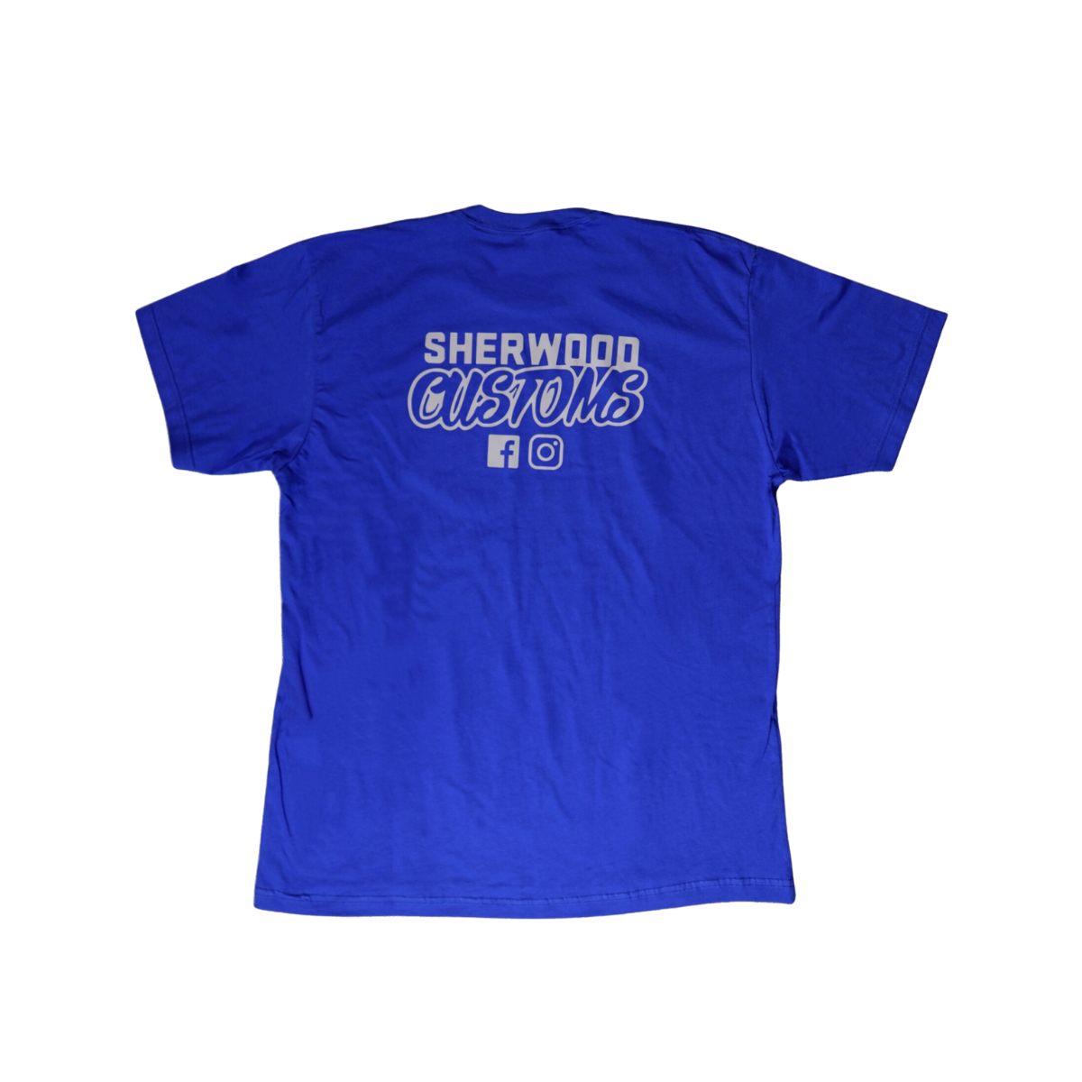 Sherwood Customs Royal Blue with White Logo T-Shirt