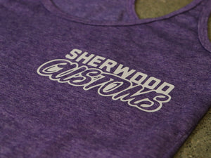 Sherwood Customs Women's Purple Racerback Tank